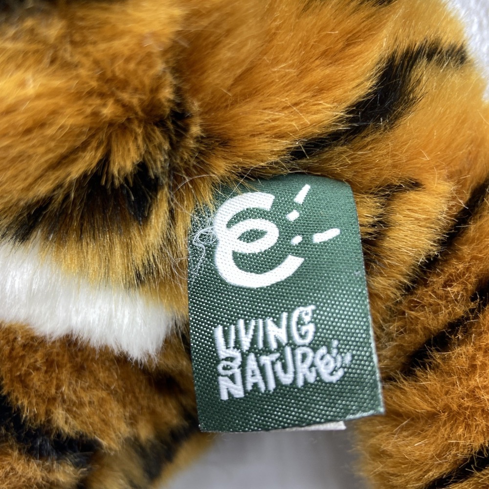 Living Nature Tiger Cub Plush Soft Toy Stuffed Animal Realistic UK CA CE 16" - Picture 5 of 10
